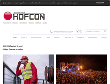 Tablet Screenshot of hofcon.nl